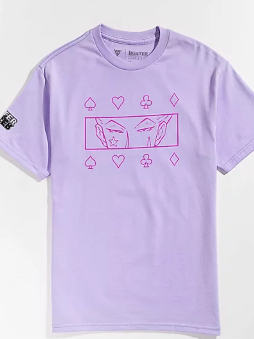 NEW L Hypland × Hunter x Hunter Hisoka Eye Lavender T-Shirt